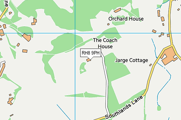 RH8 9PH map - OS VectorMap District (Ordnance Survey)