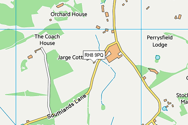 RH8 9PQ map - OS VectorMap District (Ordnance Survey)