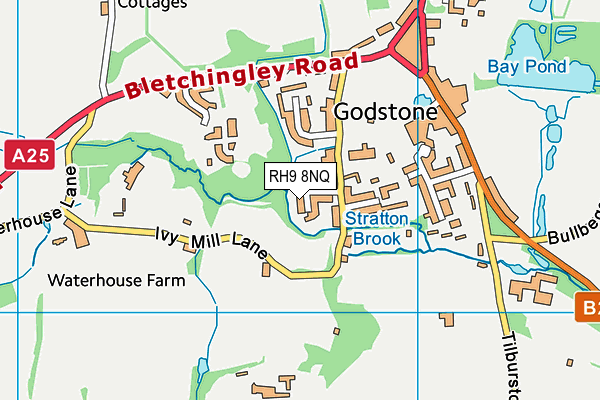 Map of THE GODSTONE BREWERS LTD at district scale