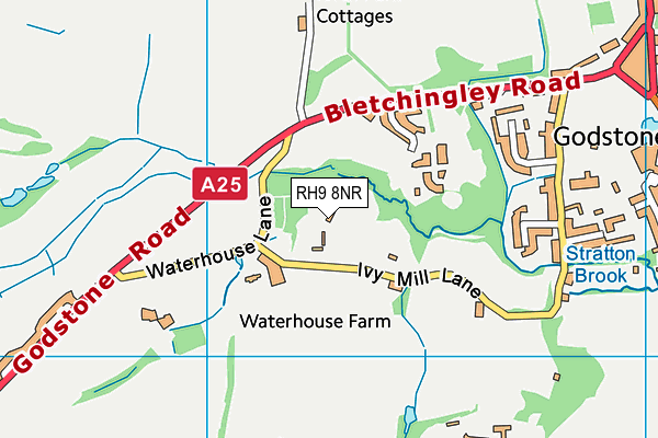 RH9 8NR map - OS VectorMap District (Ordnance Survey)