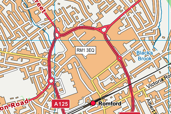 RM1 3EQ map - OS VectorMap District (Ordnance Survey)