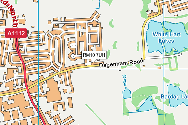 RM10 7UH map - OS VectorMap District (Ordnance Survey)