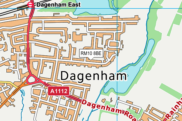 Dagenham United Fc map (RM10 8BE) - OS VectorMap District (Ordnance Survey)