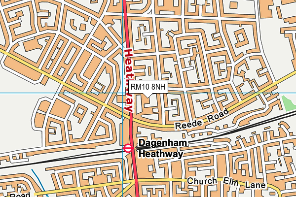 RM10 8NH map - OS VectorMap District (Ordnance Survey)