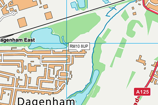RM10 8UP map - OS VectorMap District (Ordnance Survey)