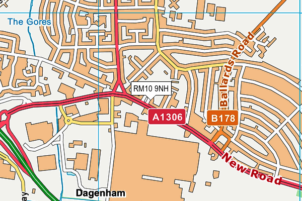 RM10 9NH map - OS VectorMap District (Ordnance Survey)