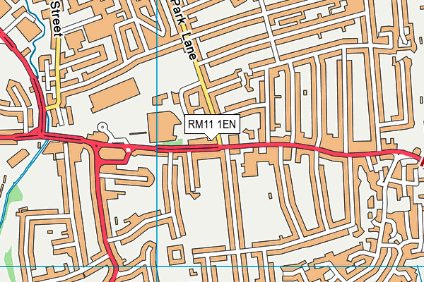 RM11 1EN map - OS VectorMap District (Ordnance Survey)