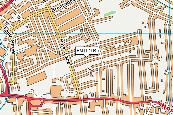 RM11 1LR map - OS VectorMap District (Ordnance Survey)