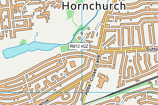 Harrow Lodge Park map (RM12 4QZ) - OS VectorMap District (Ordnance Survey)