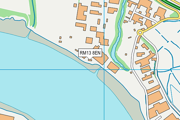 RM13 8EN map - OS VectorMap District (Ordnance Survey)