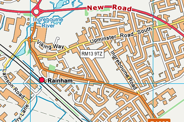 Map of RAINHAM MECHANICAL SERVICES LIMITED at district scale