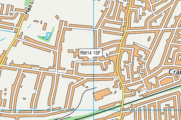 Hall Mead School map (RM14 1SF) - OS VectorMap District (Ordnance Survey)