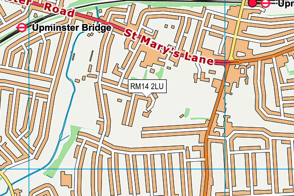 Upminster Park map (RM14 2LU) - OS VectorMap District (Ordnance Survey)