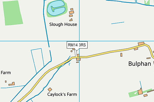 RM14 3RS map - OS VectorMap District (Ordnance Survey)