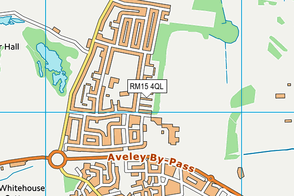 RM15 4QL map - OS VectorMap District (Ordnance Survey)