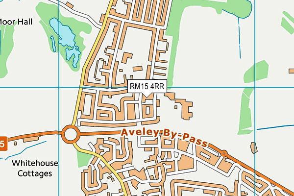 RM15 4RR map - OS VectorMap District (Ordnance Survey)