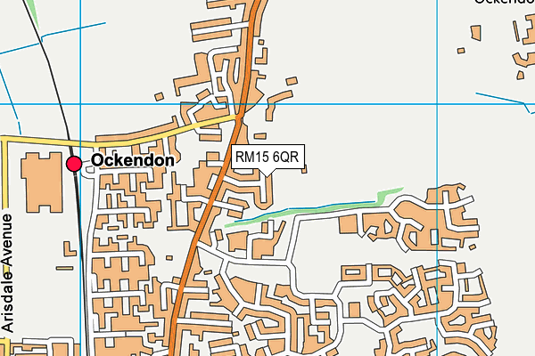 South Ockendon Recreation Ground map (RM15 6QR) - OS VectorMap District (Ordnance Survey)