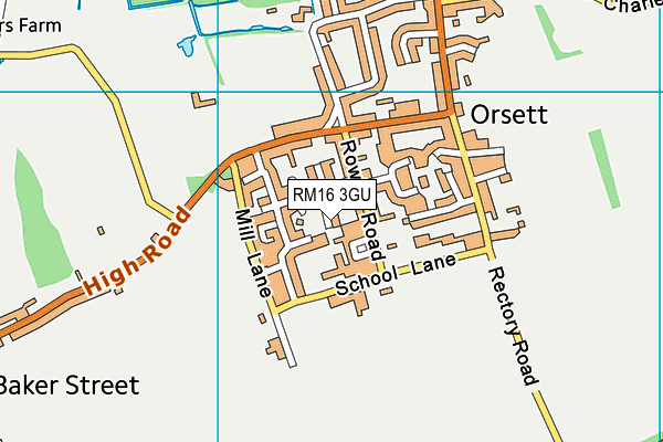 Map of CLERK OF WORKS LTD at district scale