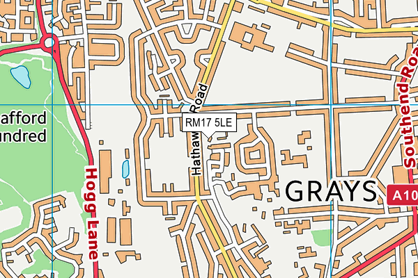 RM17 5LE map - OS VectorMap District (Ordnance Survey)