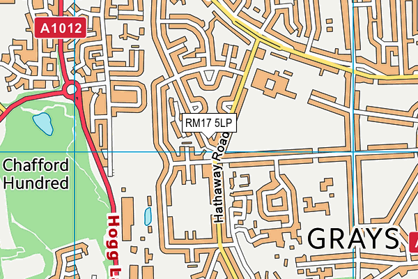 RM17 5LP map - OS VectorMap District (Ordnance Survey)