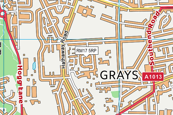 RM17 5RP map - OS VectorMap District (Ordnance Survey)