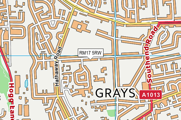 St Thomas of Canterbury Catholic Primary School map (RM17 5RW) - OS VectorMap District (Ordnance Survey)