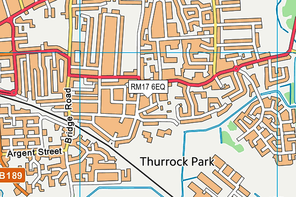 RM17 6EQ map - OS VectorMap District (Ordnance Survey)