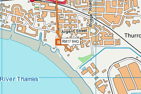 RM17 6HQ map - OS VectorMap District (Ordnance Survey)