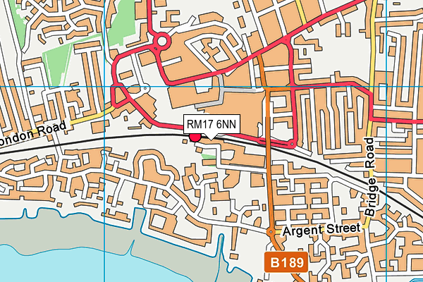 RM17 6NN map - OS VectorMap District (Ordnance Survey)