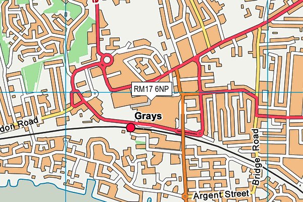 RM17 6NP map - OS VectorMap District (Ordnance Survey)