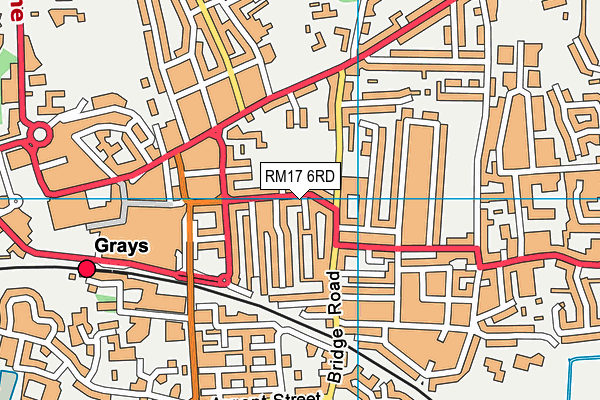 RM17 6RD map - OS VectorMap District (Ordnance Survey)