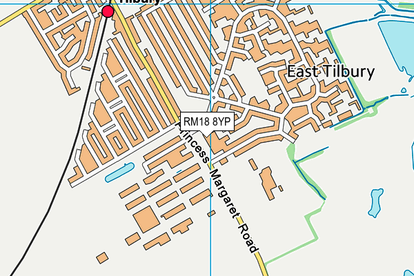 Map of TILBURY ESSEX LTD at district scale
