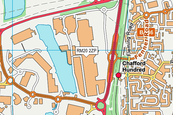 RM20 2ZP map - OS VectorMap District (Ordnance Survey)