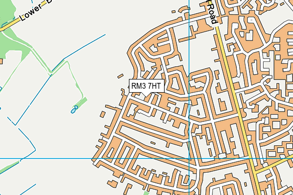 RM3 7HT map - OS VectorMap District (Ordnance Survey)