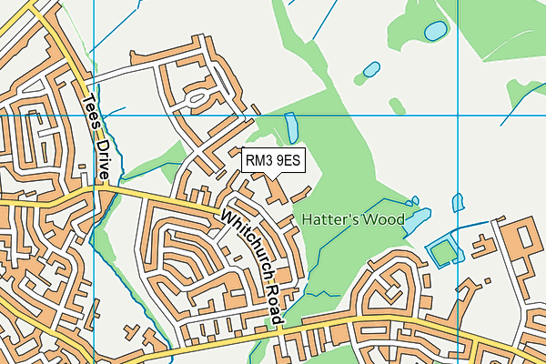 Havering College Of Further And Higher Education (Closed) map (RM3 9ES) - OS VectorMap District (Ordnance Survey)