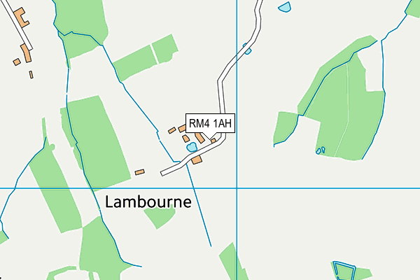 RM4 1AH map - OS VectorMap District (Ordnance Survey)