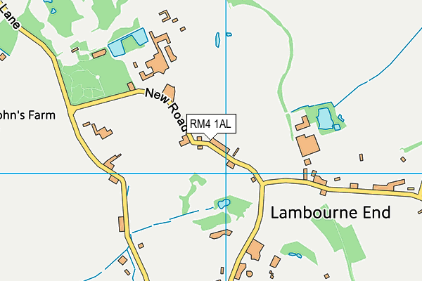 RM4 1AL map - OS VectorMap District (Ordnance Survey)