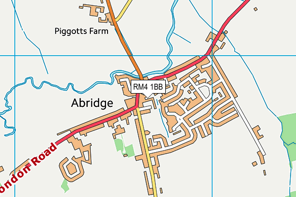 RM4 1BB map - OS VectorMap District (Ordnance Survey)