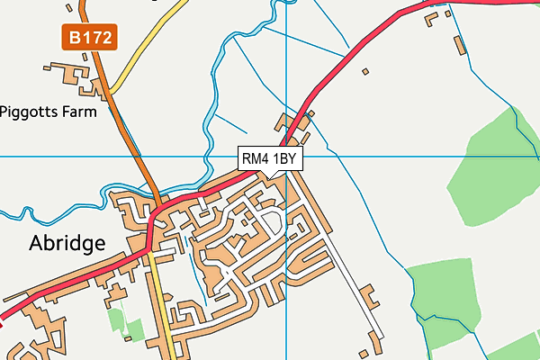 RM4 1BY map - OS VectorMap District (Ordnance Survey)