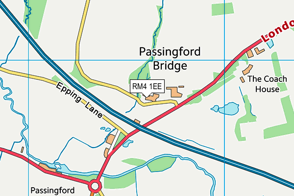 RM4 1EE map - OS VectorMap District (Ordnance Survey)