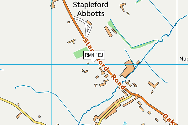 Stapleford Abbotts Primary School map (RM4 1EJ) - OS VectorMap District (Ordnance Survey)