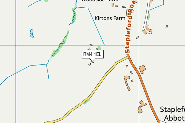 RM4 1EL map - OS VectorMap District (Ordnance Survey)