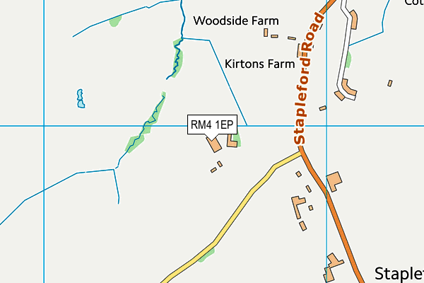 RM4 1EP map - OS VectorMap District (Ordnance Survey)