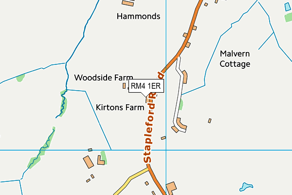 RM4 1ER map - OS VectorMap District (Ordnance Survey)