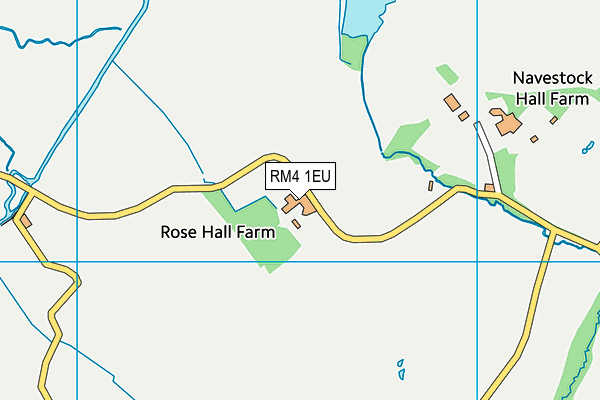 RM4 1EU map - OS VectorMap District (Ordnance Survey)