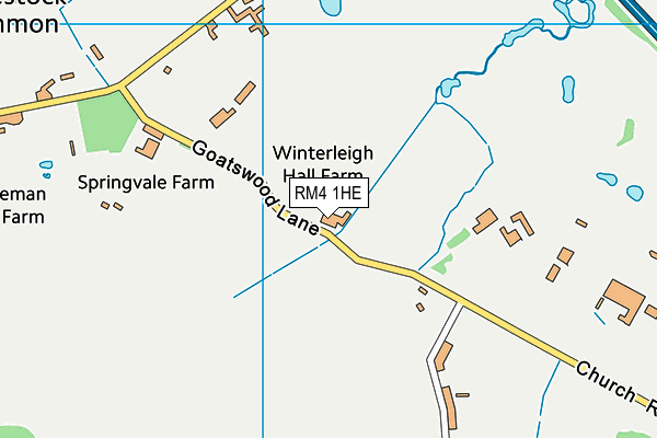 RM4 1HE map - OS VectorMap District (Ordnance Survey)