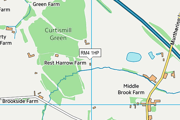 RM4 1HP map - OS VectorMap District (Ordnance Survey)