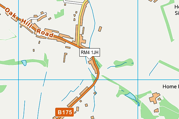 RM4 1JH map - OS VectorMap District (Ordnance Survey)