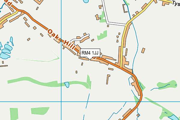 RM4 1JJ map - OS VectorMap District (Ordnance Survey)