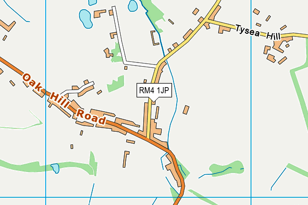 RM4 1JP map - OS VectorMap District (Ordnance Survey)